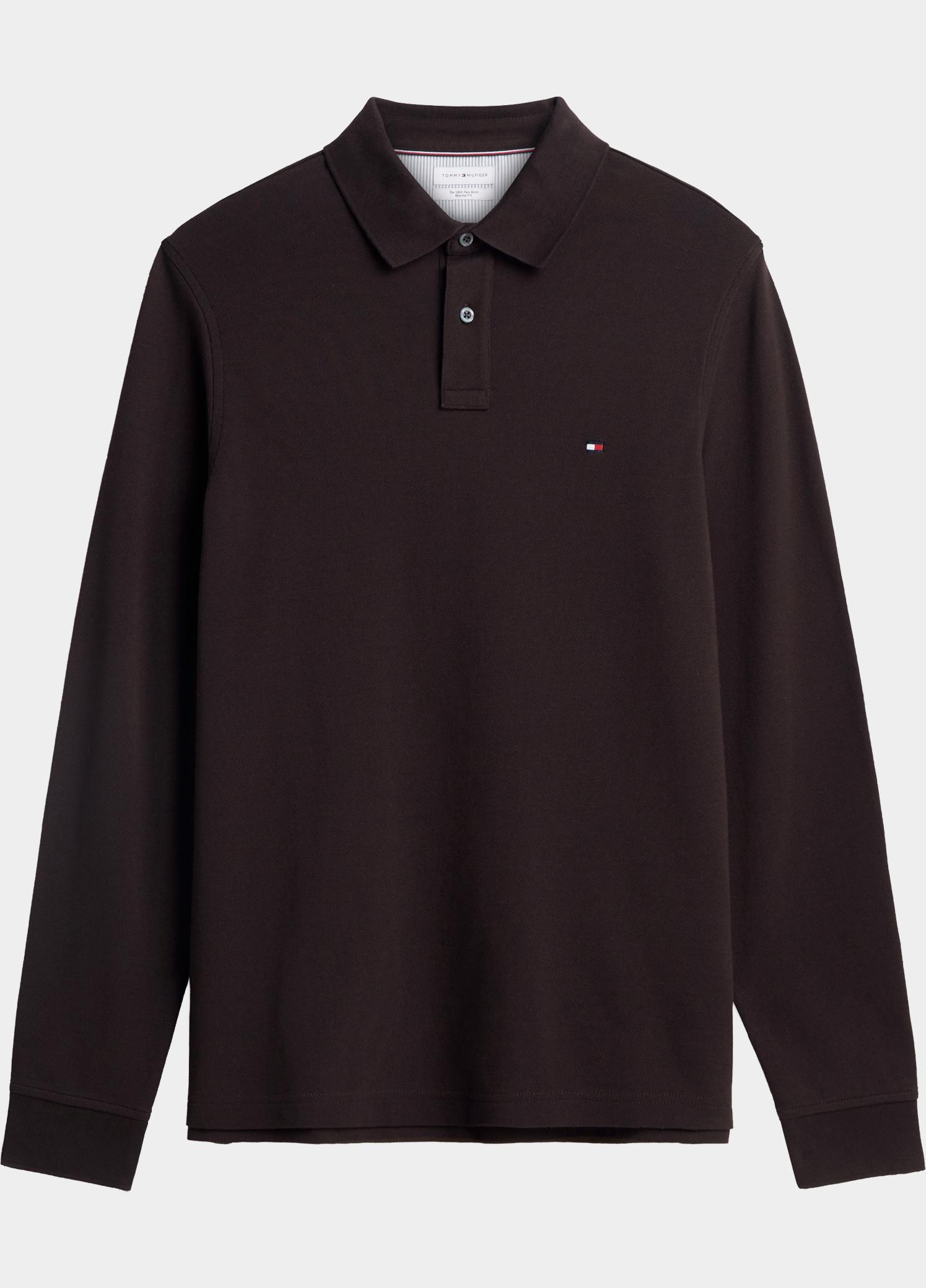 Tommy Hilfiger Polo lange mouwen heren Bruin 1985 REGULAR LS POLO MW0MW20183/HJT