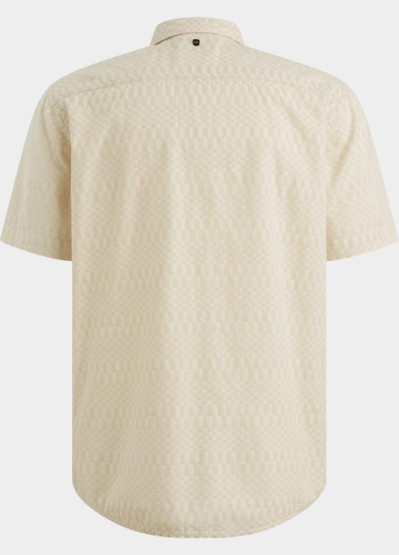 PME Legend Casual hemd korte mouw Beige Short Sleeve Shirt Jacquard PSIS2603270/7013