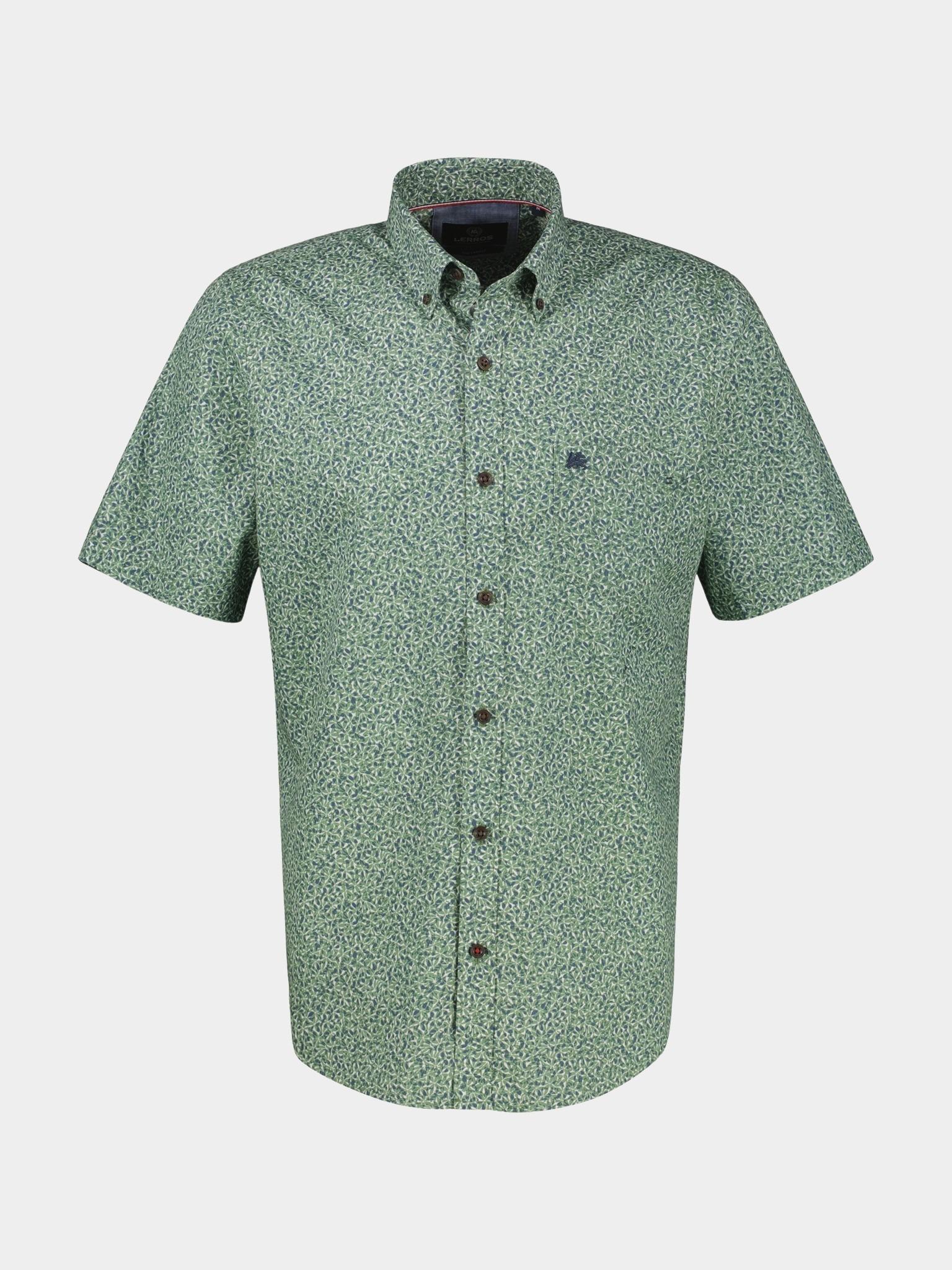 Lerros Casual hemd korte mouw Groen  2532103/612