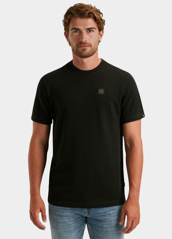 PME Legend T-shirt korte mouw Zwart Short sleeve r-neck heavy slu PTSS2509565/999