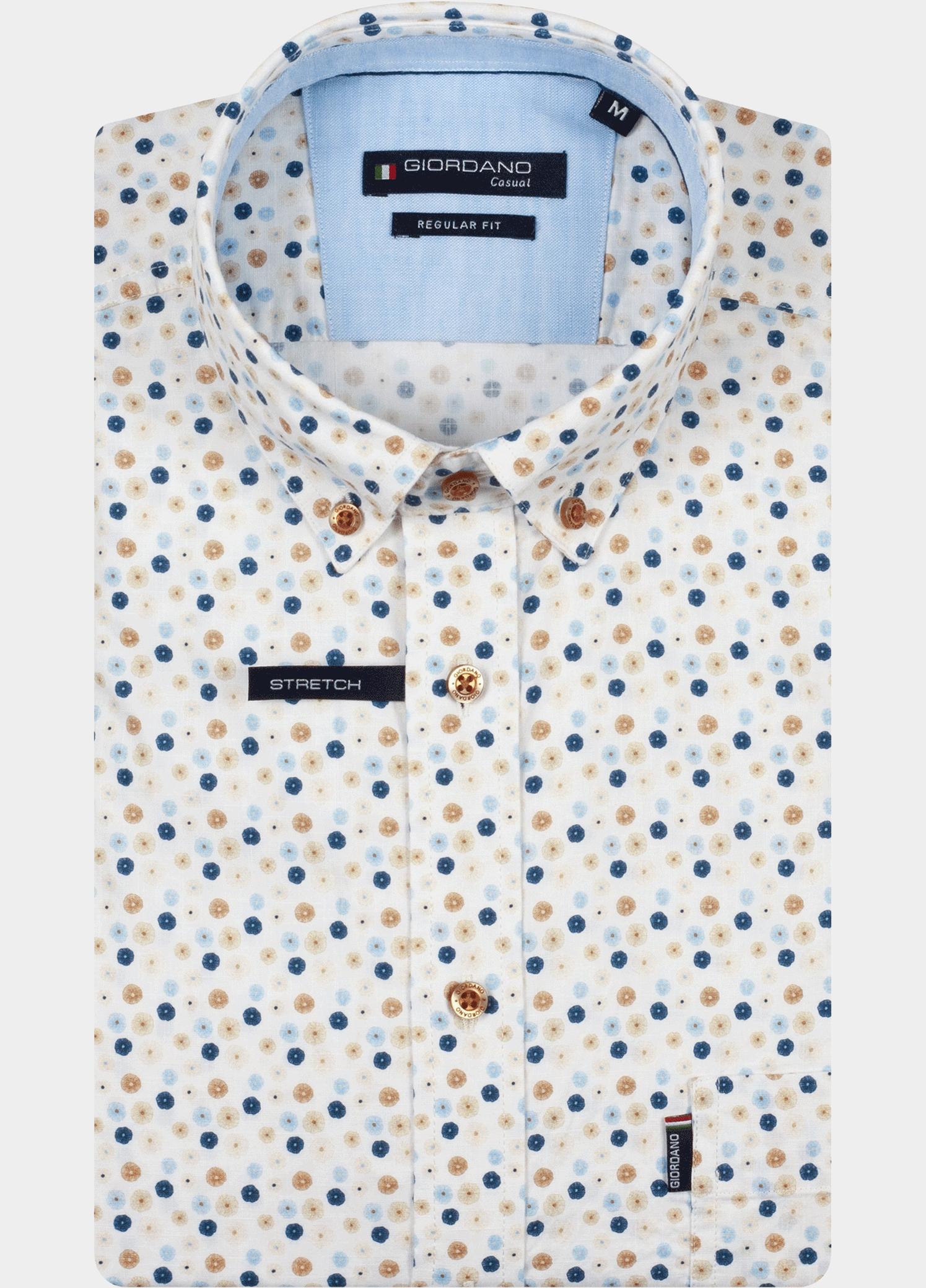Giordano Overhemd heren Blauw Ivy Long Sleeve Button Down L 617025/60