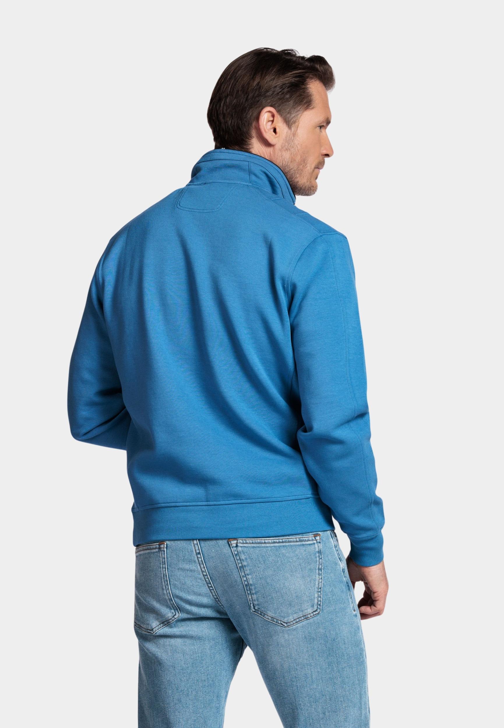 Baileys Half Zip Blauw Sweatshirt 1/2 zip /Buttons F 513193/65
