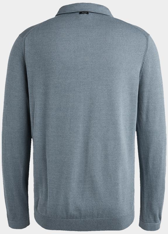 Vanguard Polo lange mouw Blauw Long sleeve polo cotton modal VPS2509888/5409