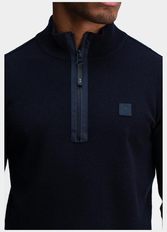 Butcher of Blue Half Zip Blauw Clifden Halfzip 1926002/890