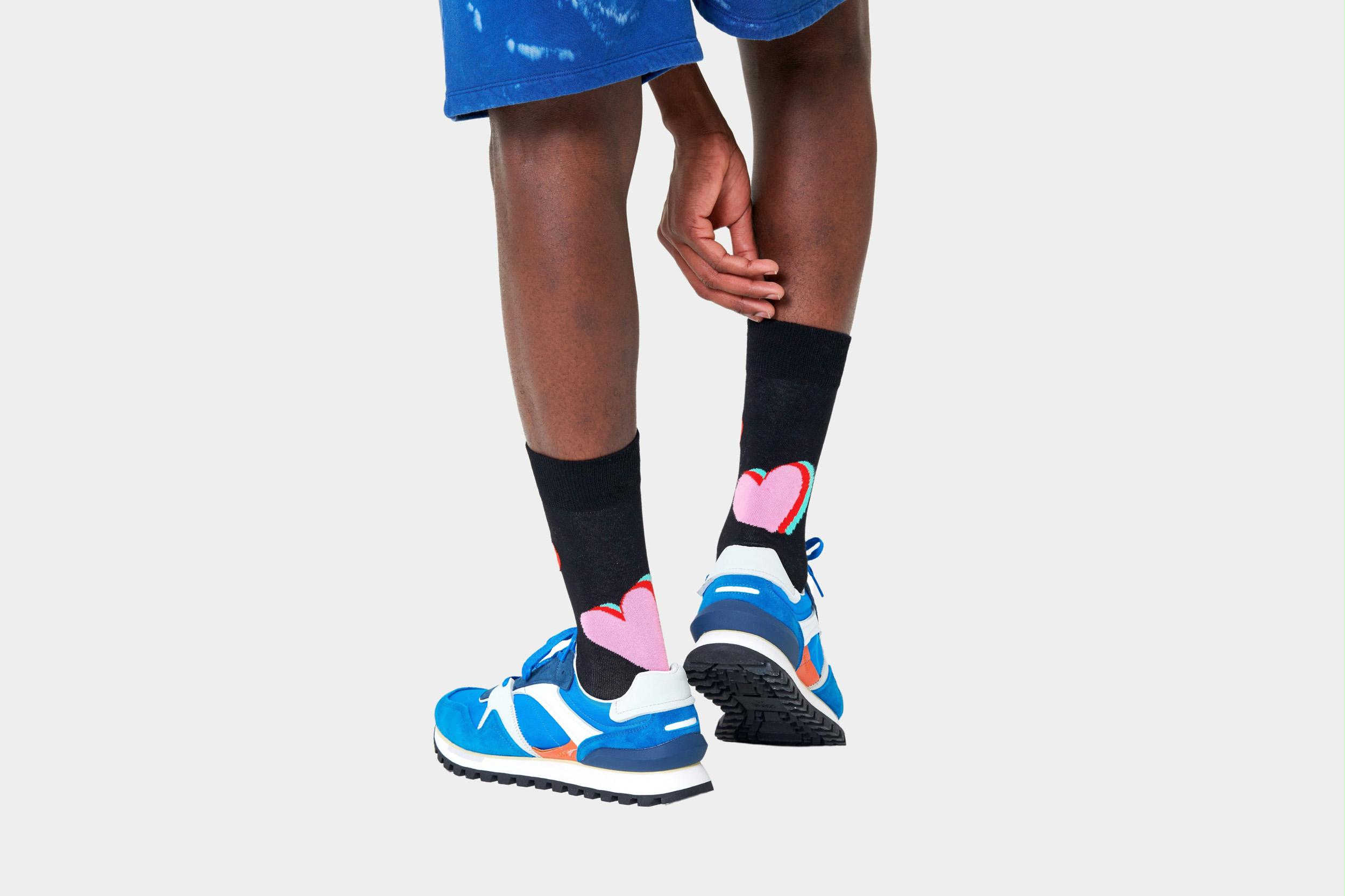 Happy Socks Sokken Zwart My Valentine MYV01/9300