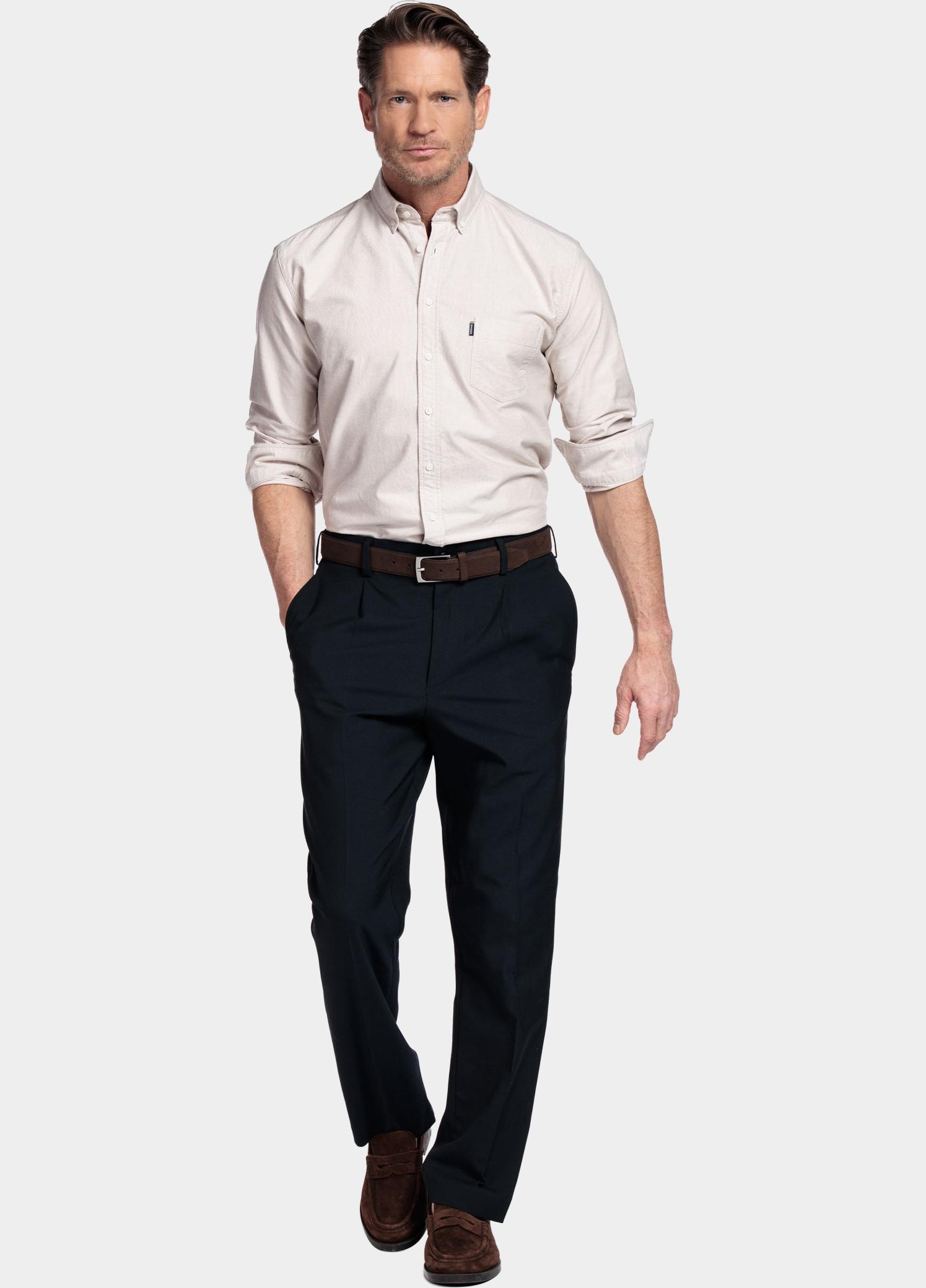 Giordano Overhemd heren Wit Brando Long Sleeve Button Dow 617052/81