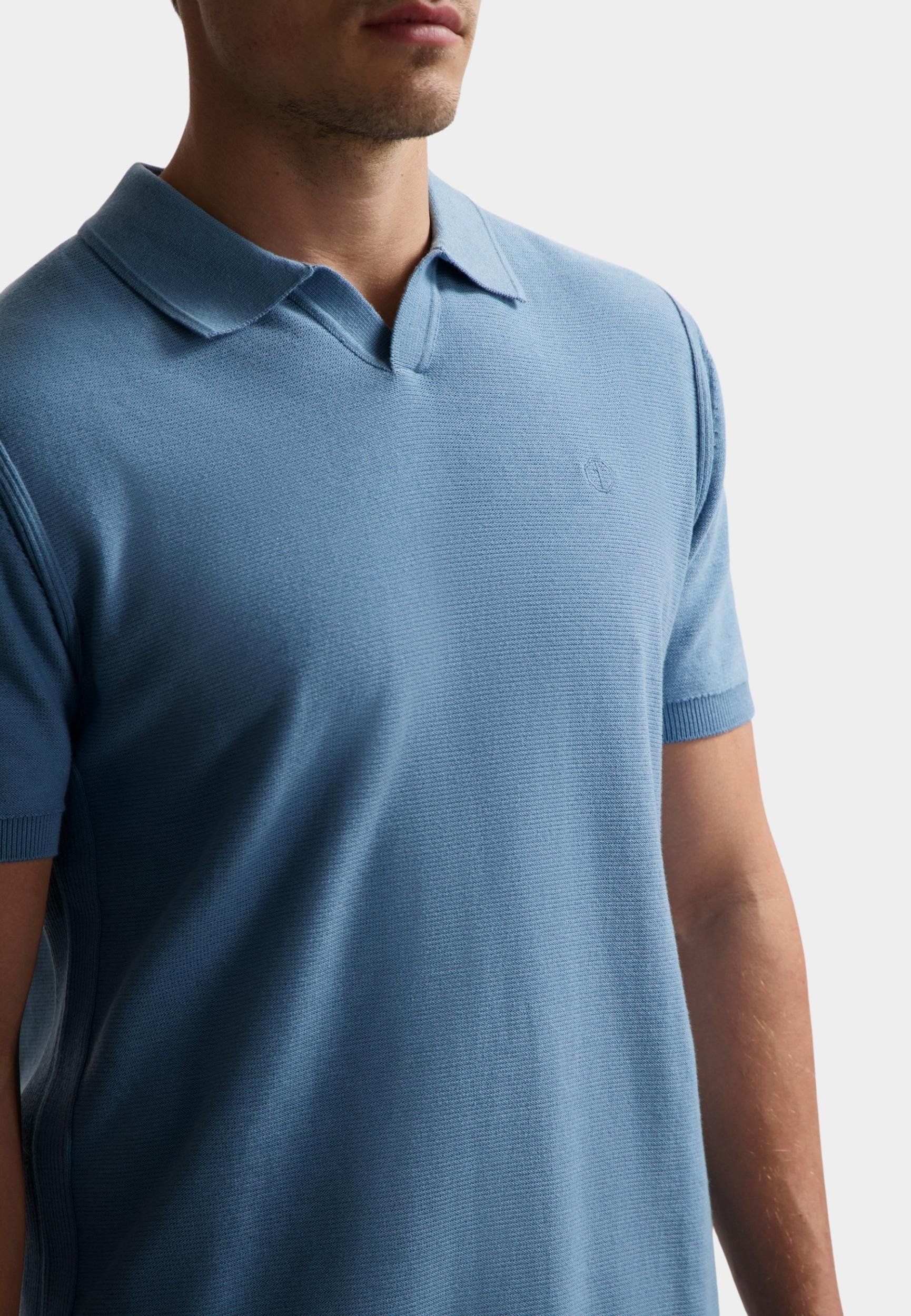 Dstrezzed Polo korte mouw Blauw Mercury Short Sleeve Polo 420026-SS25/699