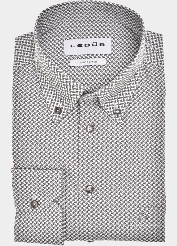 Ledub Business hemd lange mouw Grijs  0702091/270-000-000