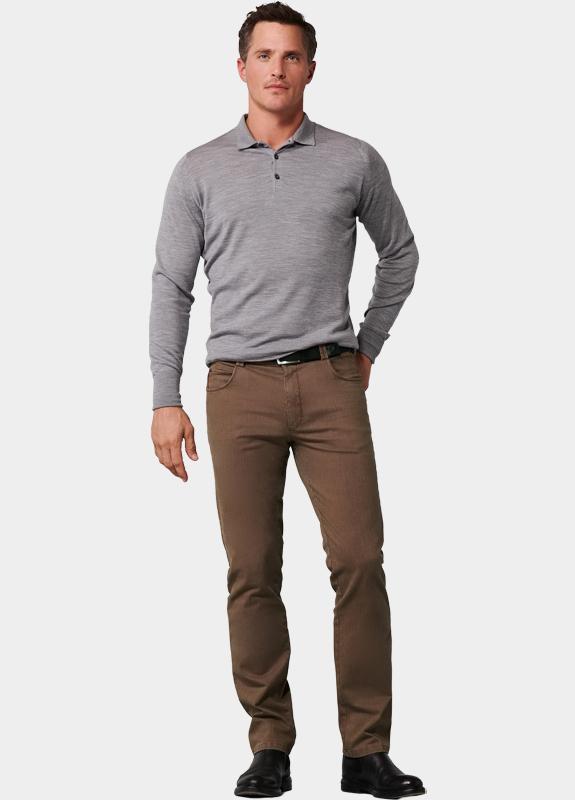 Meyer Katoenen Broek Bruin DIEGO Art.2-5609 3062560900/44