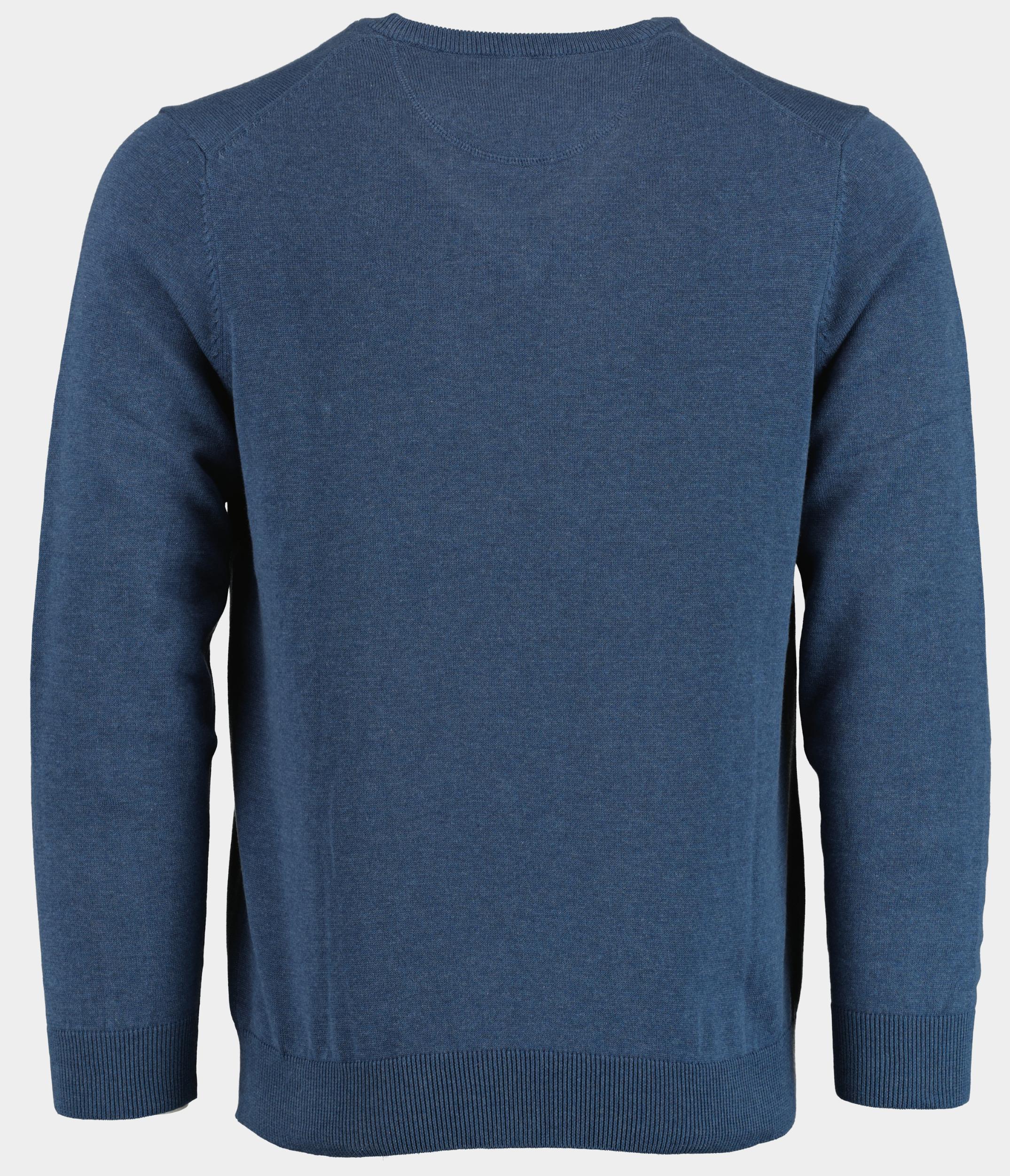 Bos Pullover Blauw Cotton Regular Fit denim 518100CCT-13/675