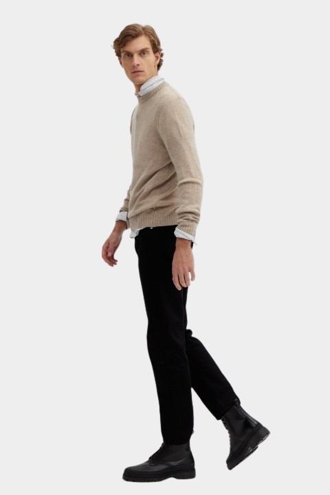 Basefield Pullover Beige Rundhals Pullover 219018511/246