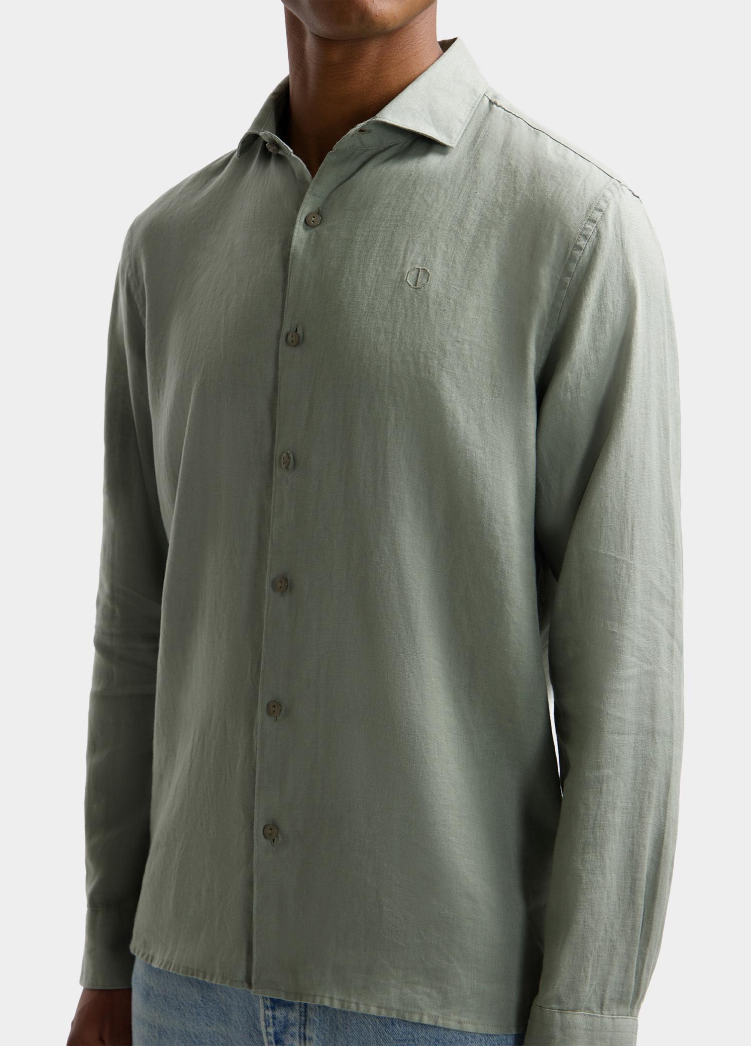 Dstrezzed overhemd korte mouw heren Groen Jagger Shirt 303710/564