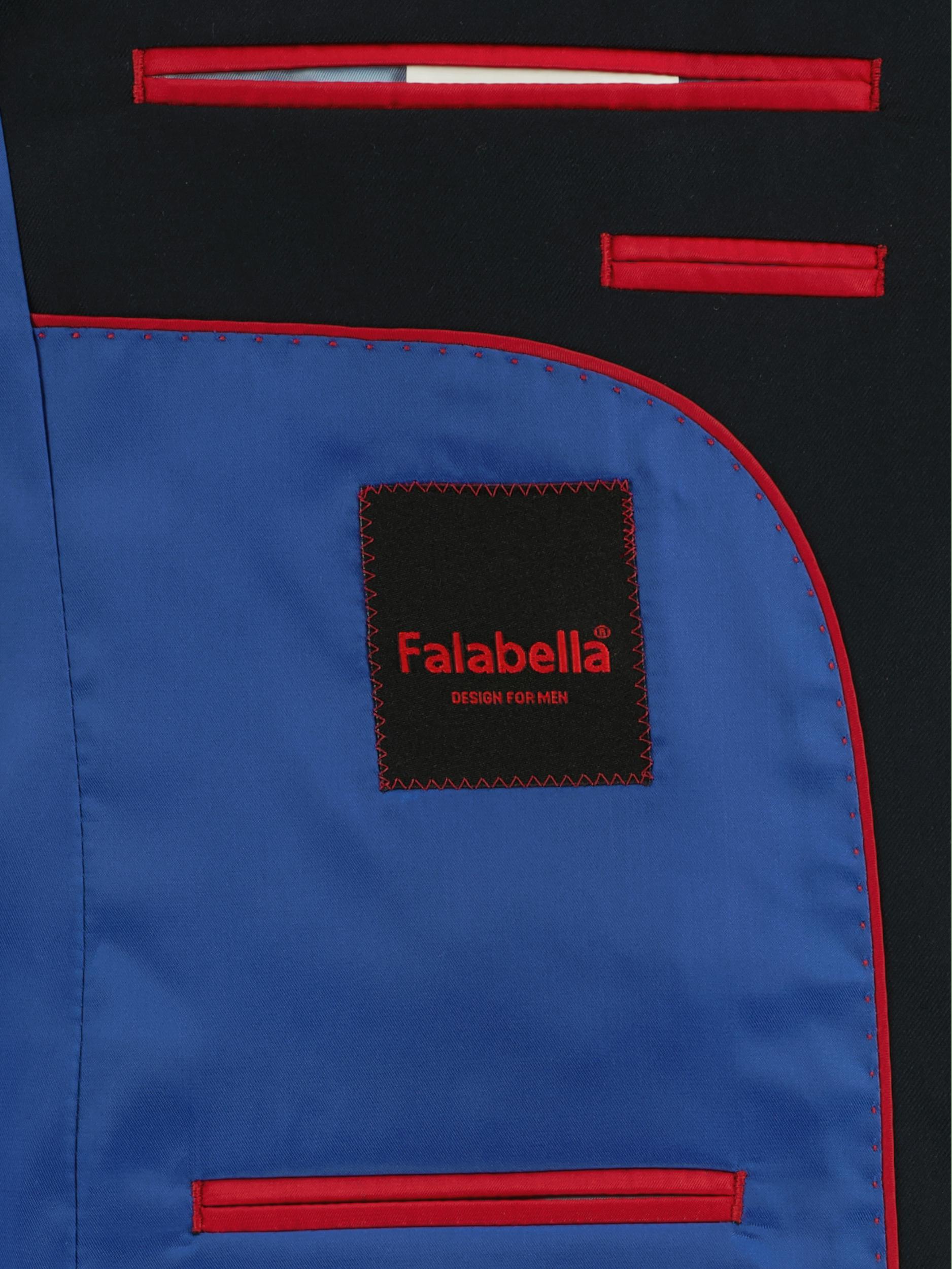 Falabella Kostuum Blauw slim fit kostuum navy 31126/3