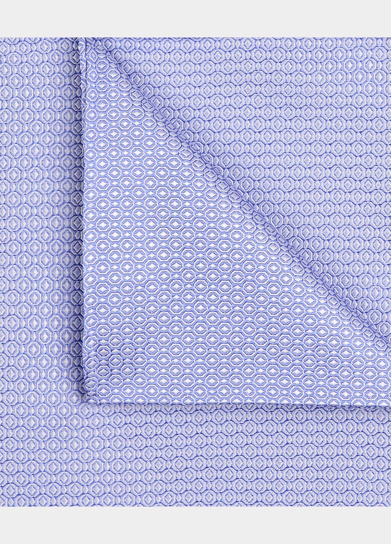 Profuomo Pochet Blauw PSQ SILK WOVEN BLUE PPWN10071/A