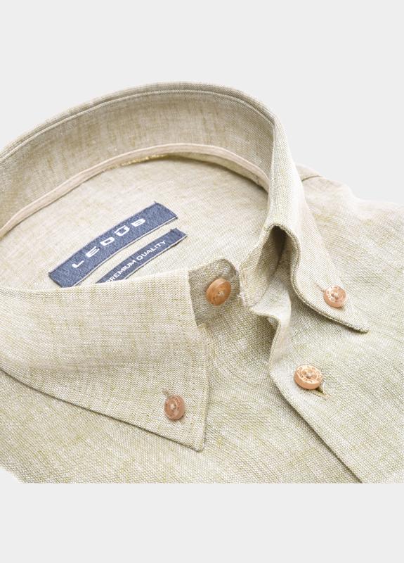 Ledub Business hemd korte mouw Groen  0701943/550-620-000