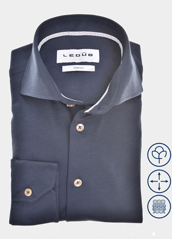 Ledub Business hemd lange mouw Blauw  0702048/190-620-000