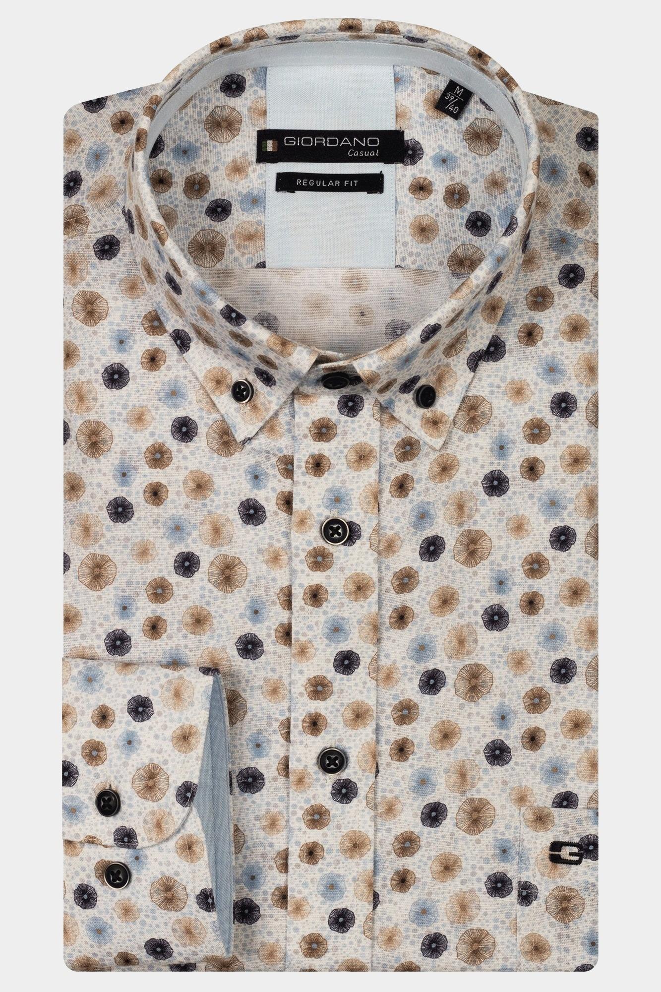 Giordano Casual hemd lange mouw Blauw Ivy Long sleeve button down s 517015/60