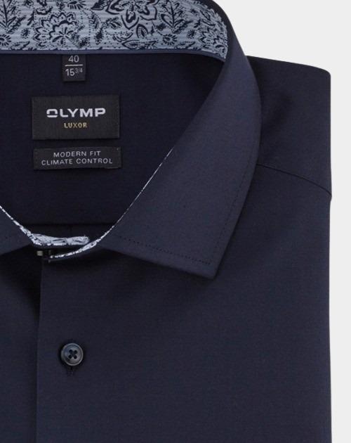Olymp Business hemd lange mouw Blauw Luxor 24/Seven 132674/18