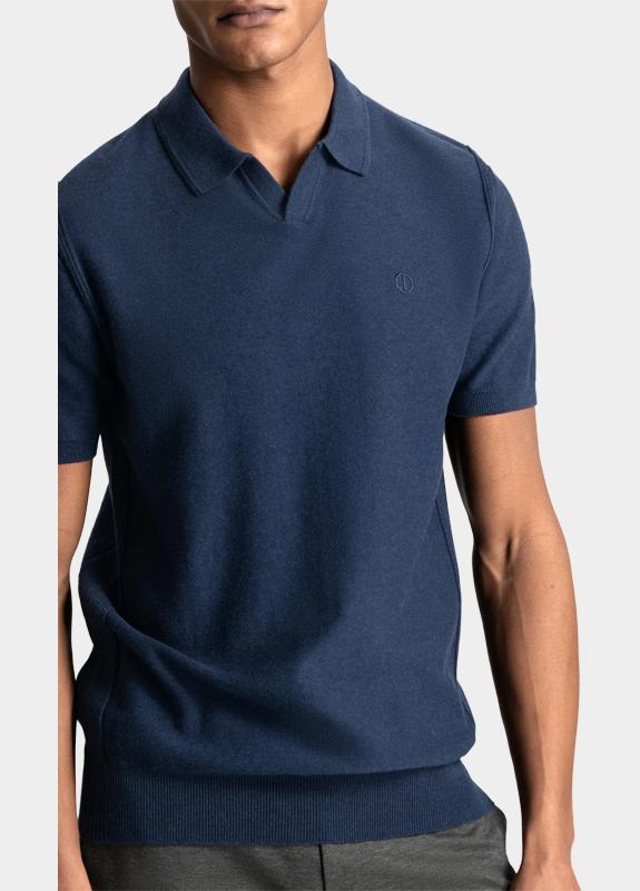 Dstrezzed Polo korte mouw Blauw Mercury Short Sleeve Polo 420026-NOS/649S