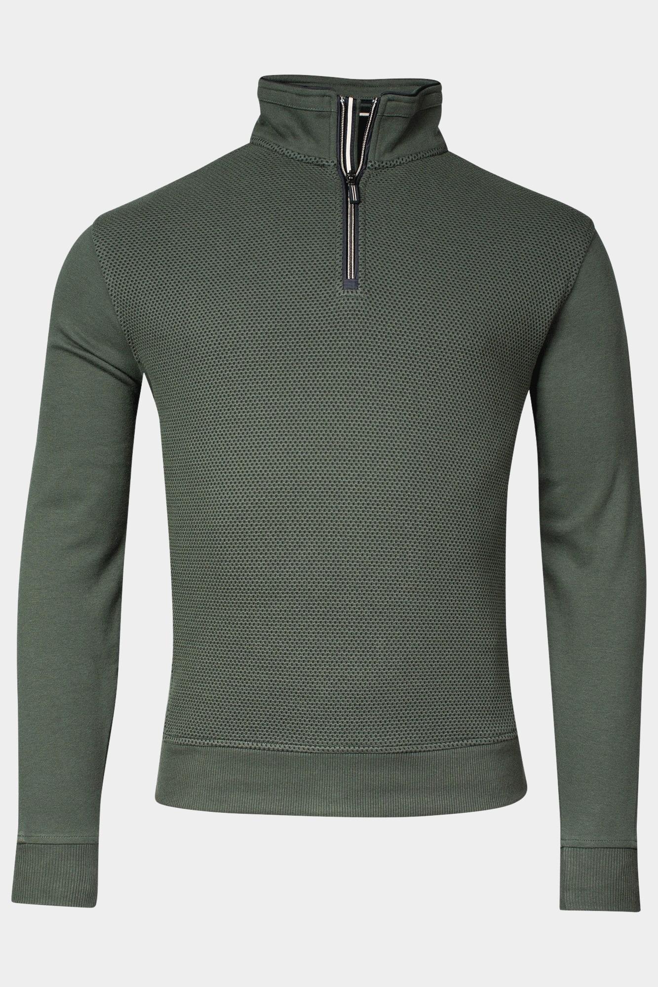 Baileys Half Zip Groen Sweatshirt 1/2 zip  Front Bod 323175/79