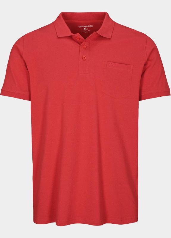 Commander flag Polo heren Rood  214008358/401
