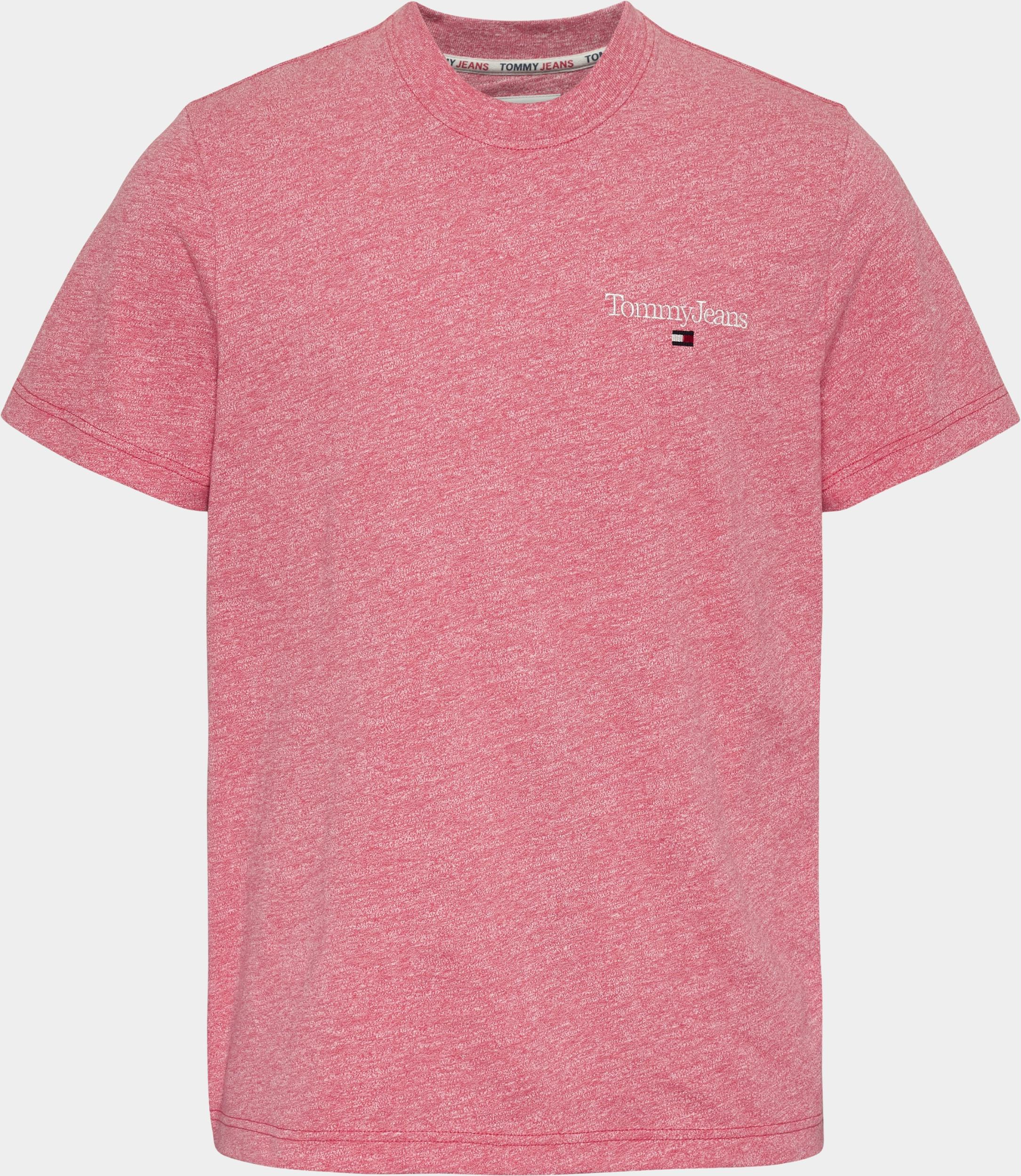 Tommy Jeans T-shirt korte mouw Roze TJM Reg Heathered sl DM0DM16322/TJN