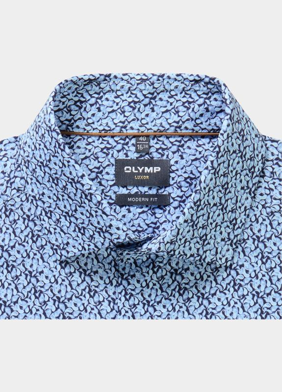 Olymp Zakelijk overhemd heren Blauw Luxor 128214/18