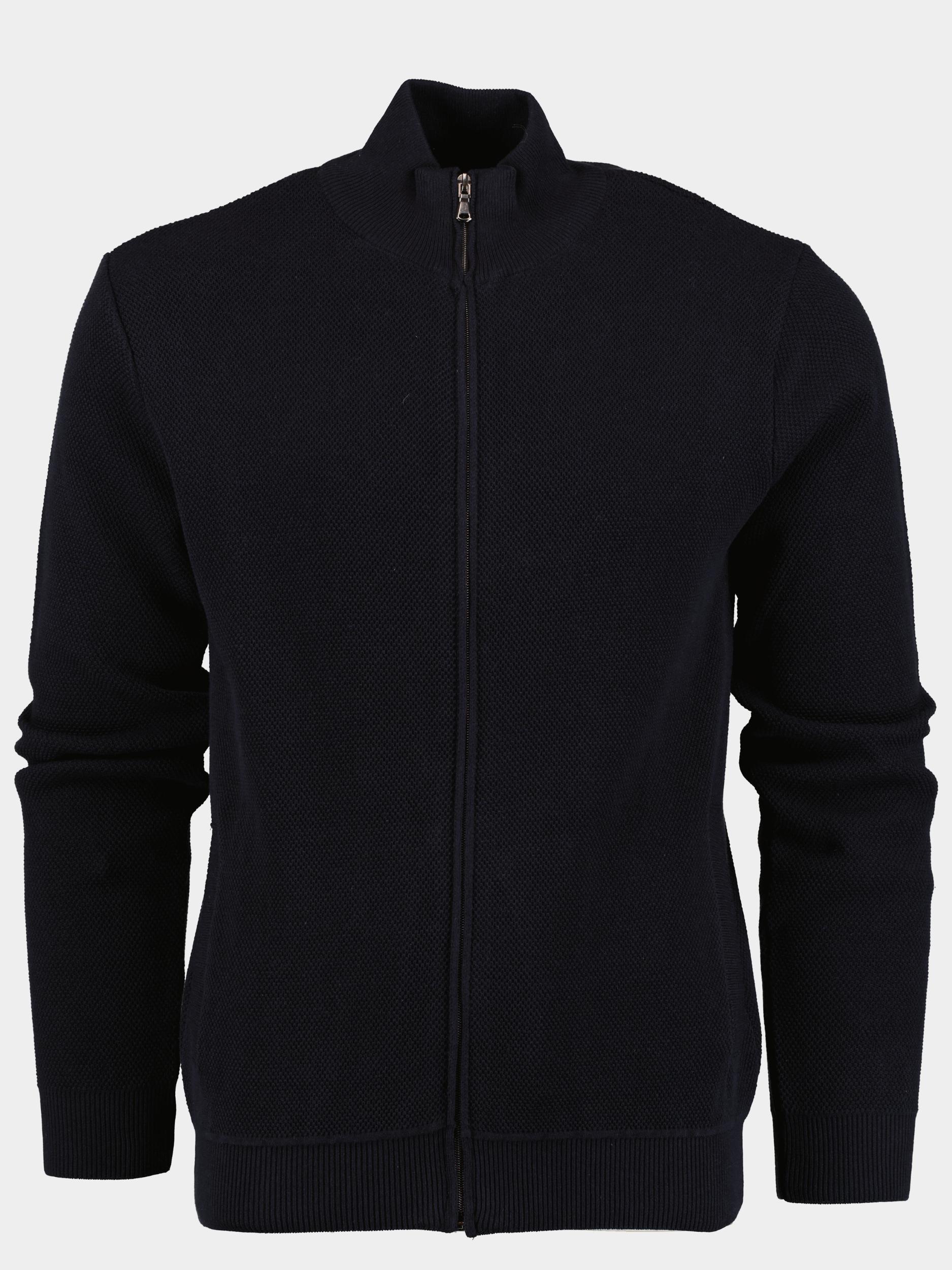 Innocente Vest Blauw met structuur ART-2303/8190 navy