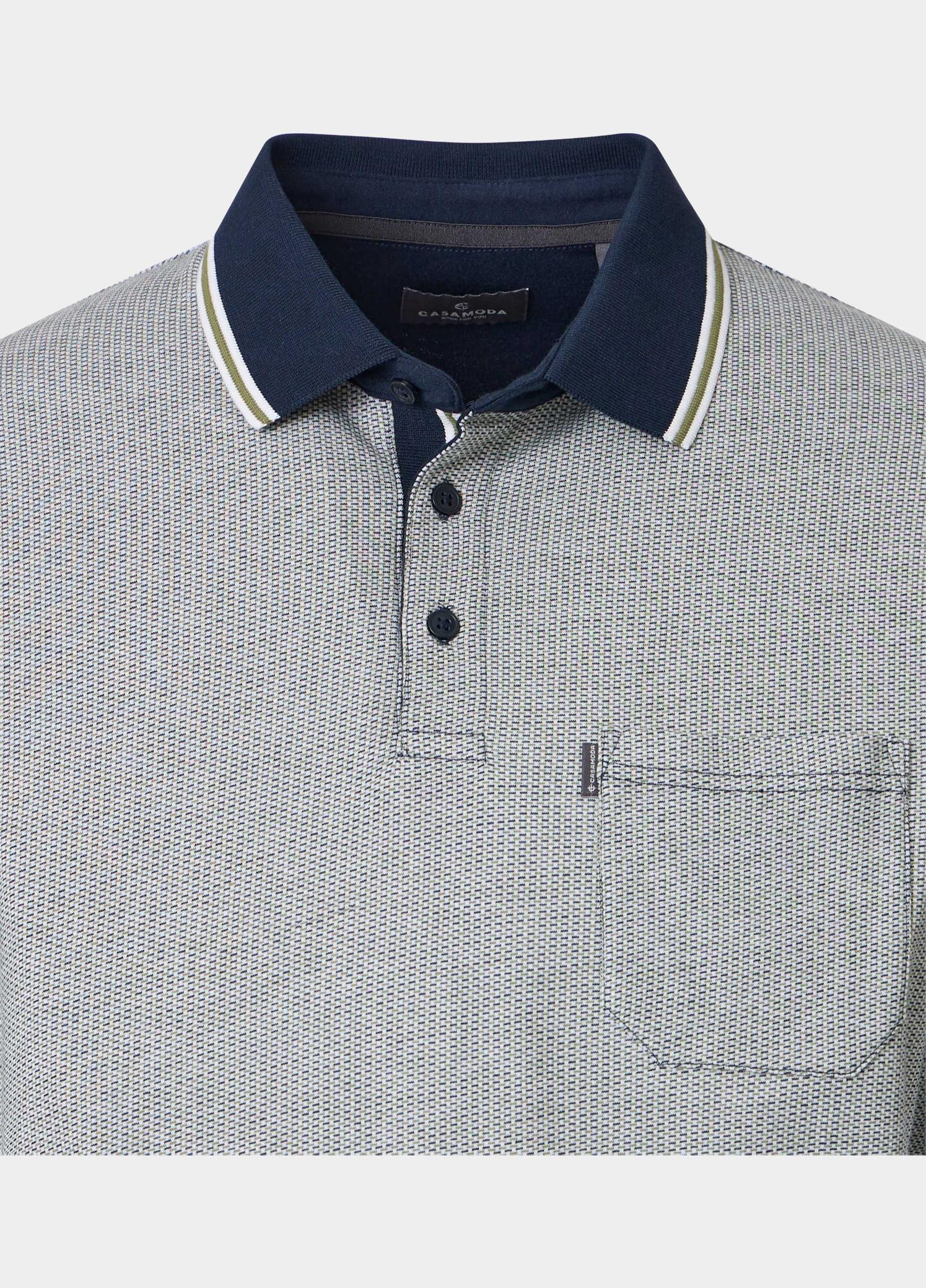 Casamoda Polo korte mouw Groen Polo 126320131/303