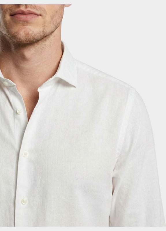 Born With Appetite Overhemd heren Wit Avenue Li-co Ws Plain Shirt L BWA26107AV01/1001