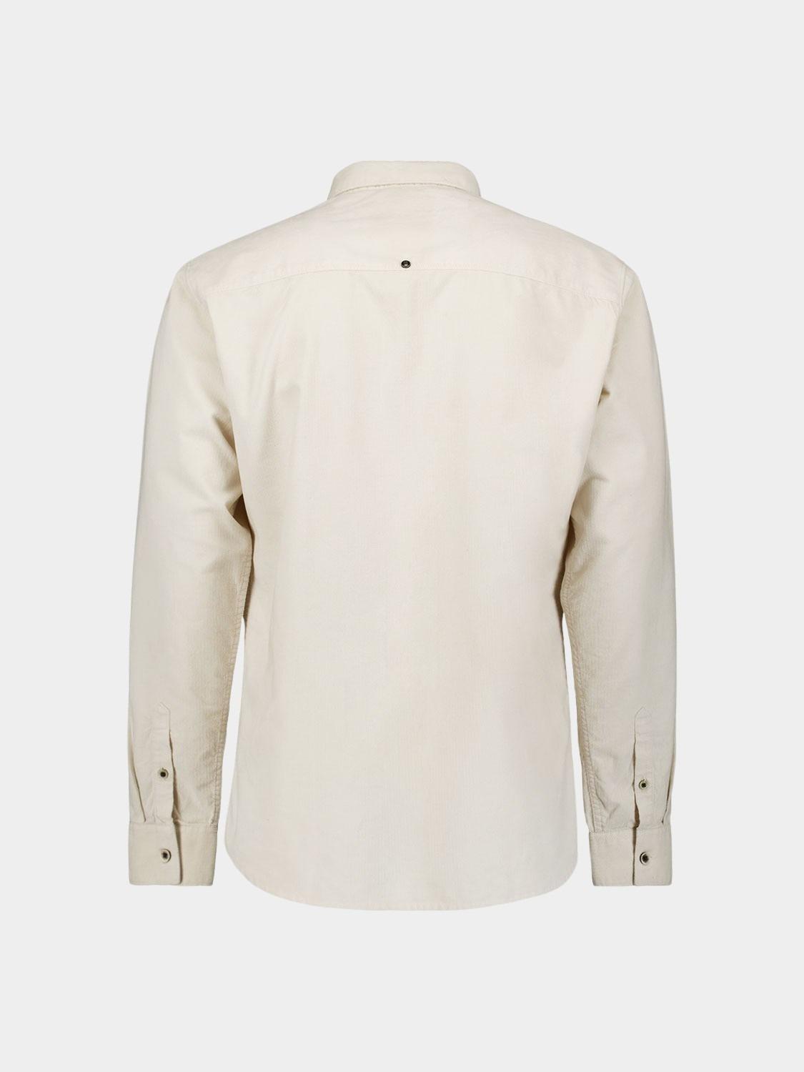 No Excess Casual hemd lange mouw Wit Shirt Solid Fine Herringbone 29430843/013