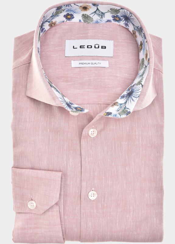 Ledub Business hemd lange mouw Roze  0702060/420-150-000