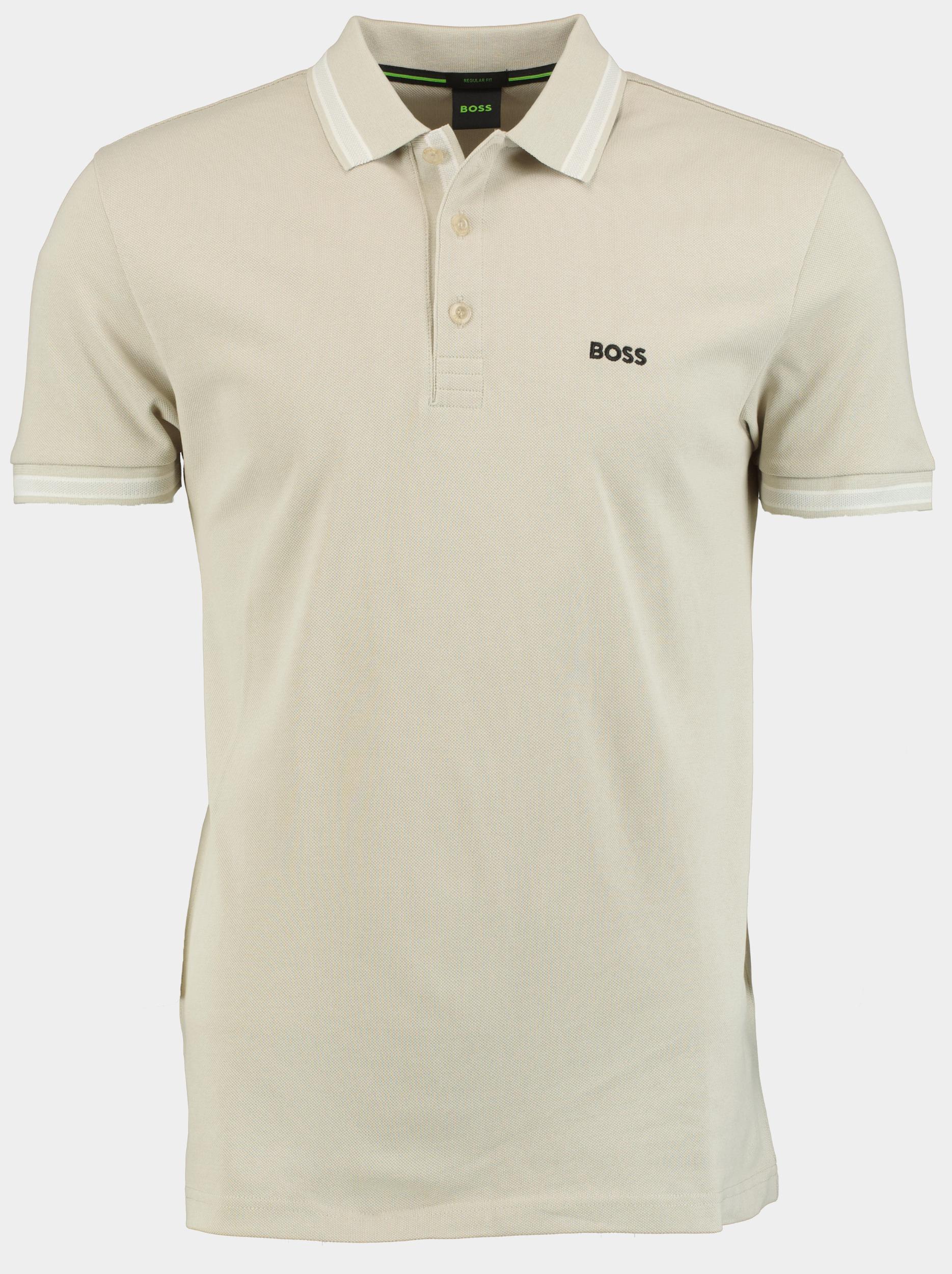 BOSS Green Polo korte mouw Beige Paddy 10241663 01 50469055/274