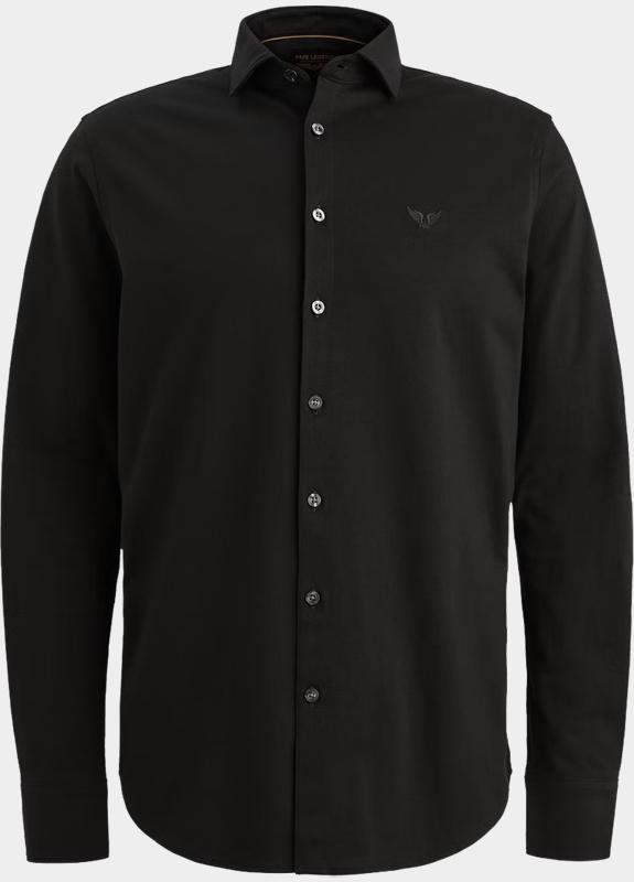 PME Legend Casual hemd lange mouw Zwart LONG SLEEVE SHIRT Satin Jerse PSI2511234/999