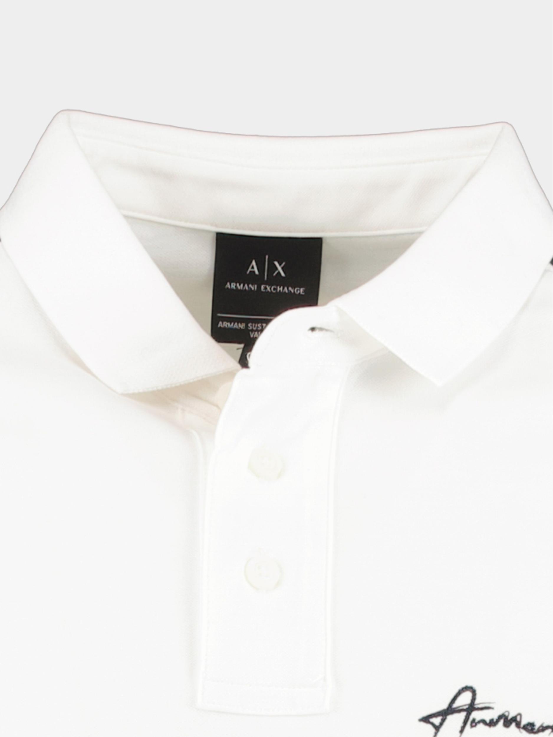 Armani Exchange Polo lange mouw Wit  6RZFLD.ZJYCZ/1116