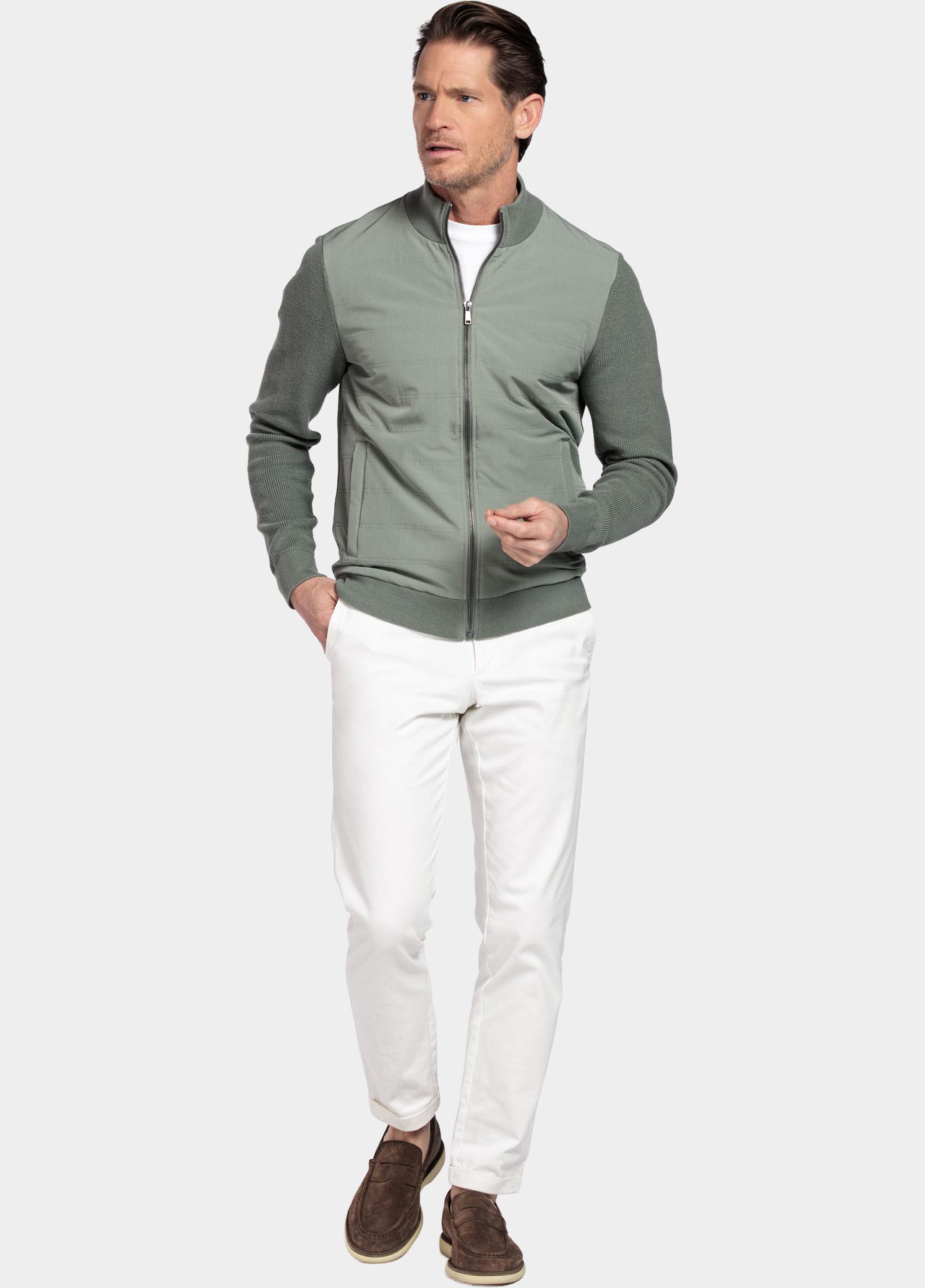 Baileys Vest heren Groen Cardigan Zip  Front Body Ligh 612019/72