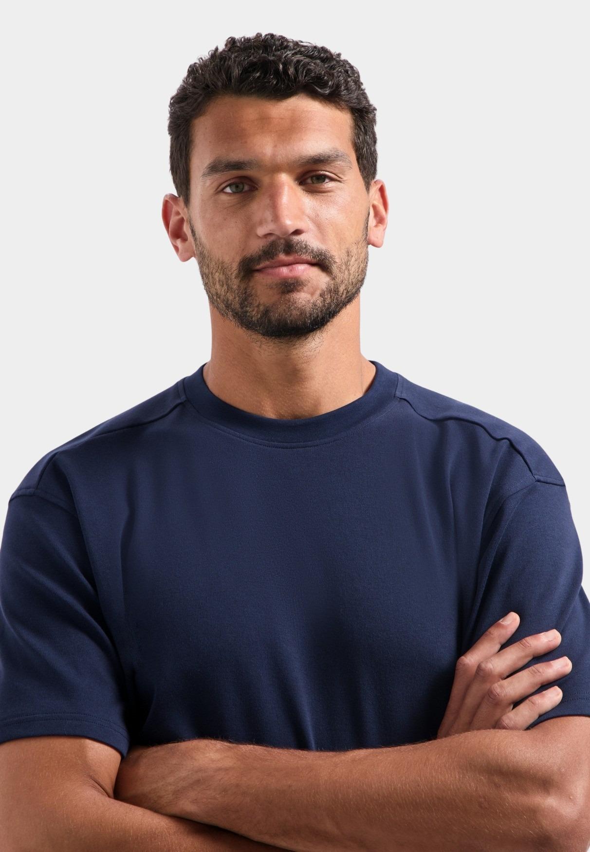 No Excess T-shirt korte mouw Blauw T-Shirt Crewneck Solid Heavy 29340761SN/078