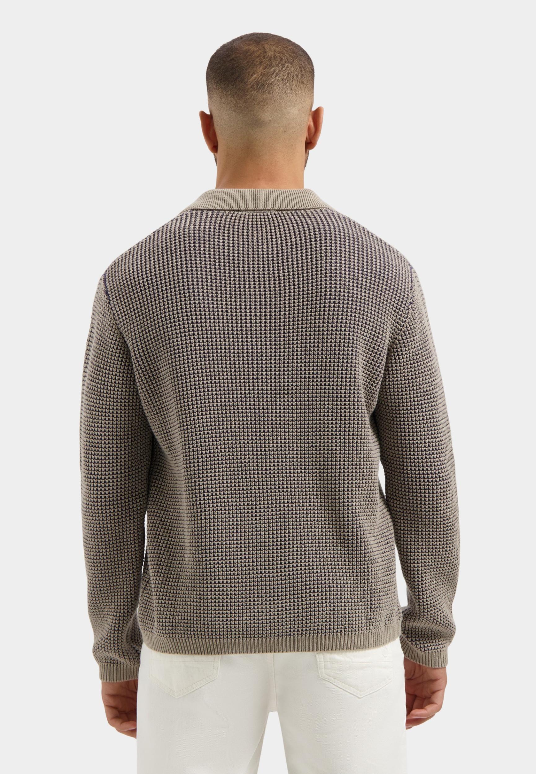 Dstrezzed Polo lange mouw Paars DS_Marin Polo 405912/460