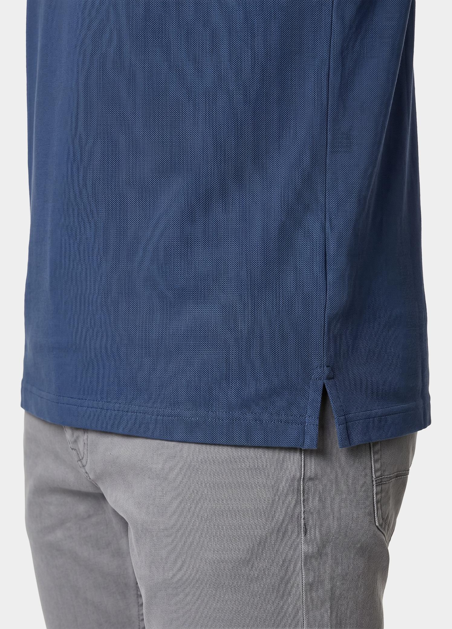Scotland Blue Polo heren Blauw Boris Polo SPE25108BO40SB/268 jeans blue