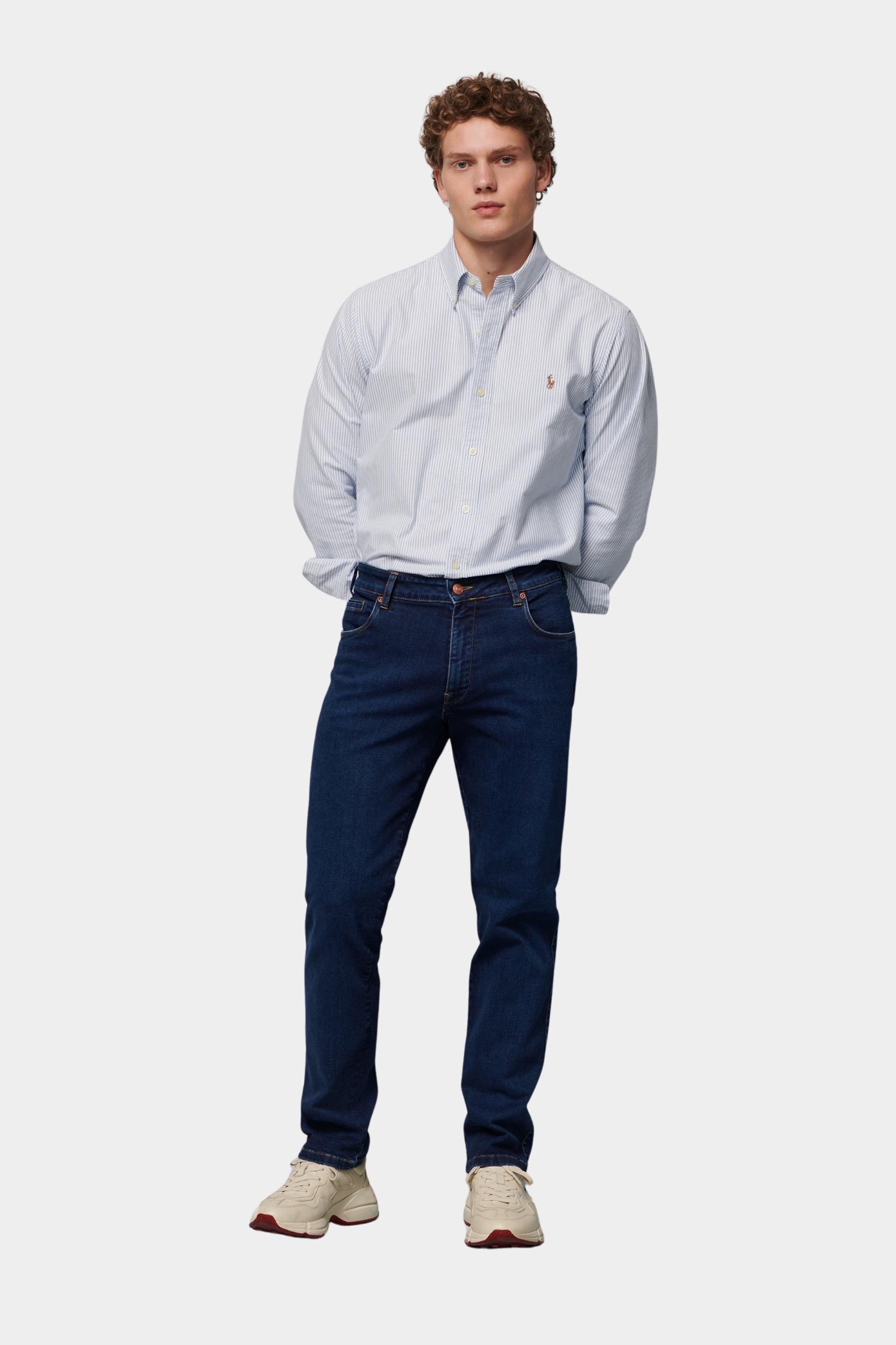 Meyer Flatfront Jeans Blauw REGULAR Art.9-6256 3629625600/17