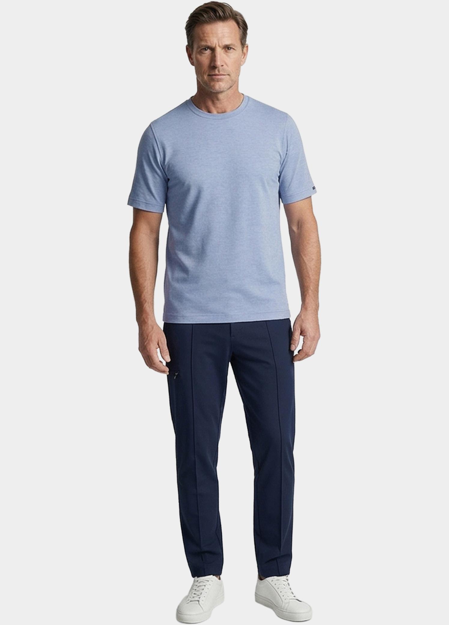 Baileys T-shirt heren Blauw T-Shirt crew neck   2-tone 615077/65