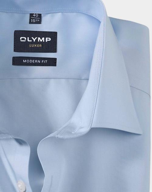 Olymp Business hemd lange mouw Blauw Luxor 030064/15