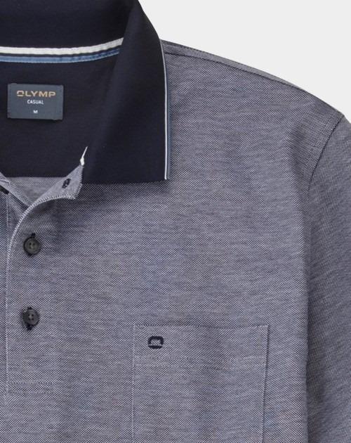 Olymp Polo korte mouw Blauw Polo PiquÃ© Bicolor 540752/18
