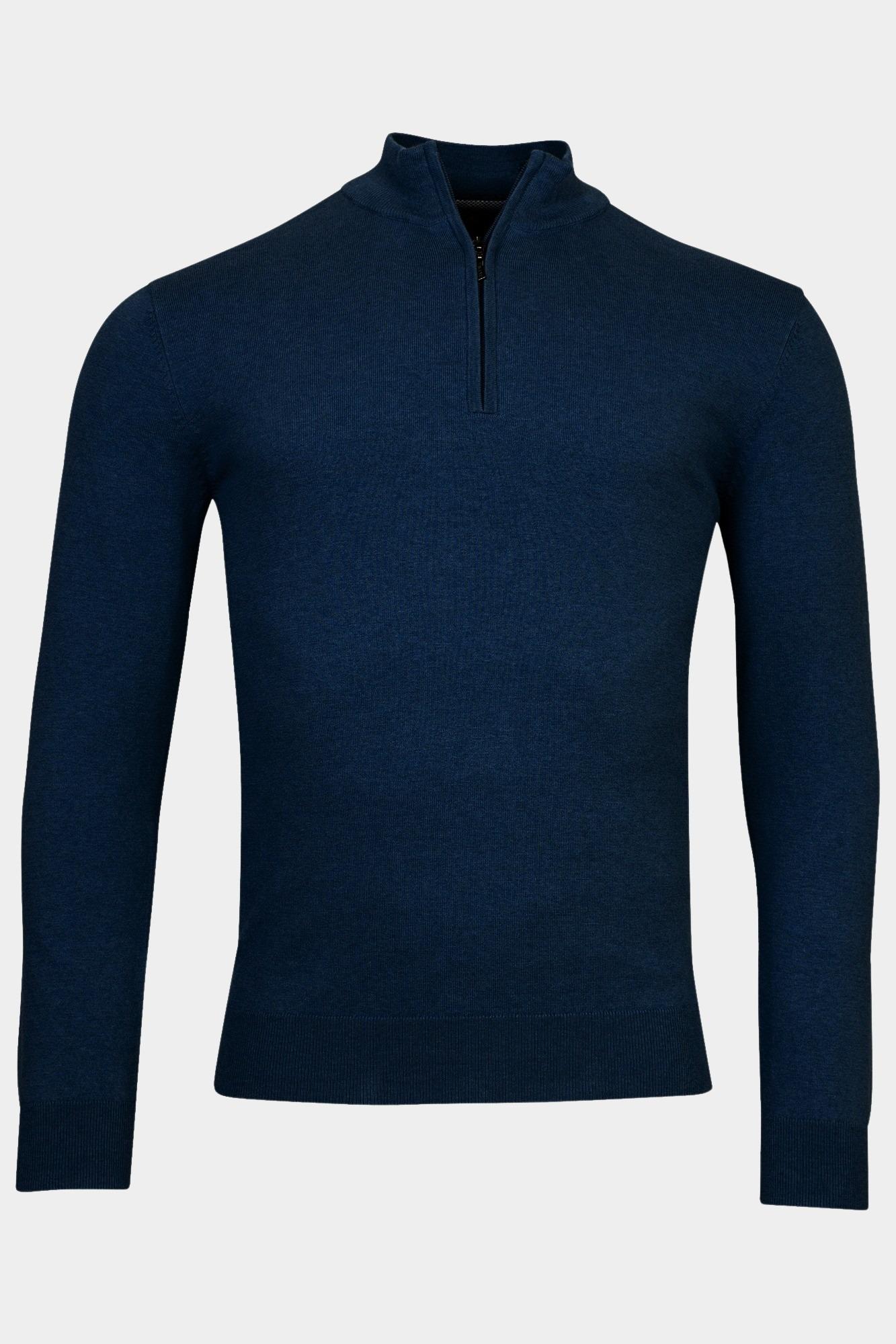 Baileys Half Zip Blauw Pullover 1/2 Zip  12gg single 418400/69