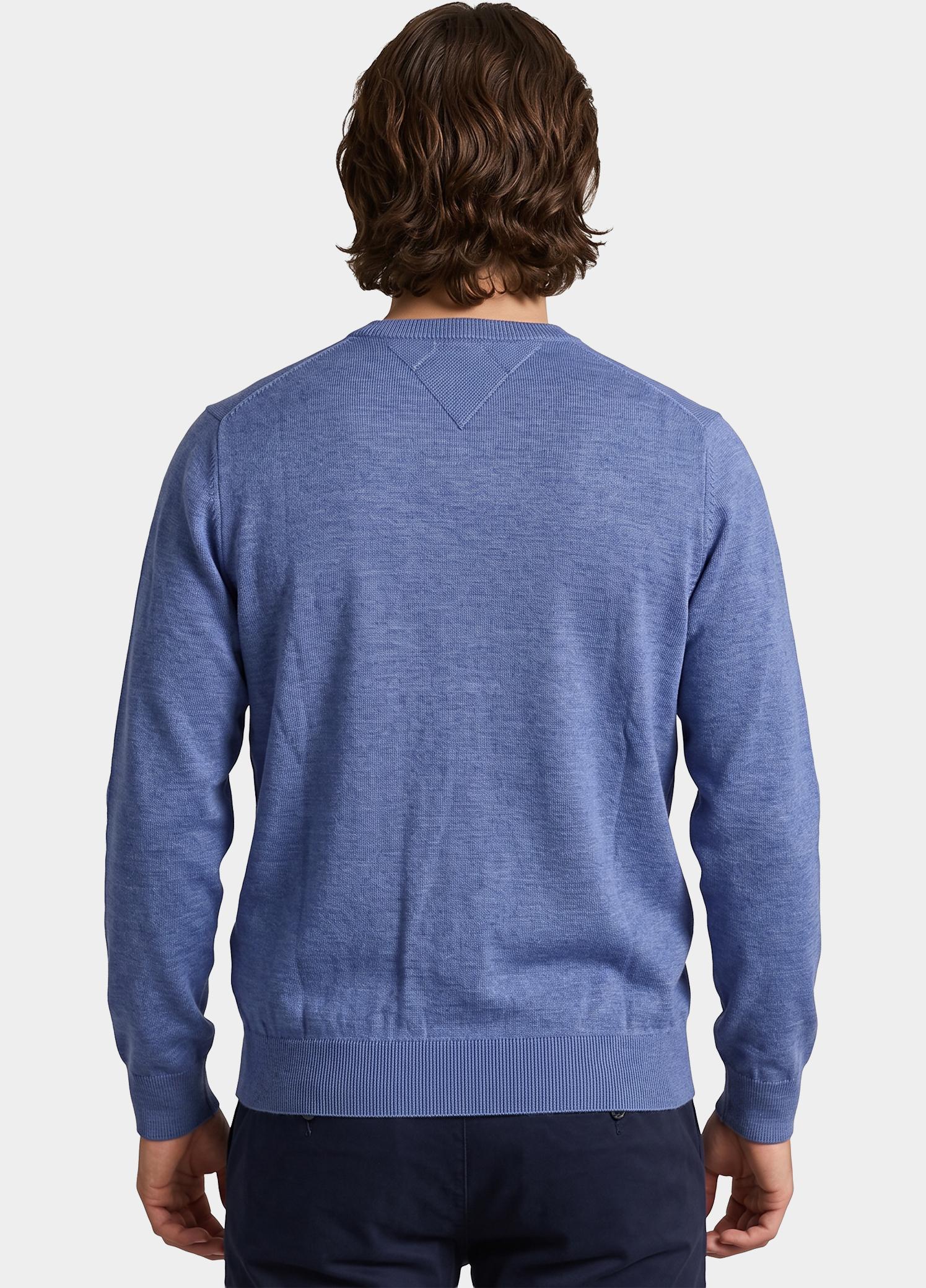Bos Pullover heren Blauw V-hals 263/8159 - Indigo
