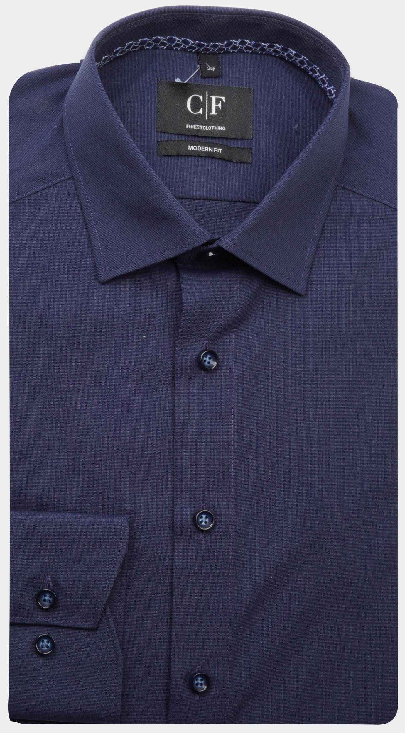 Commander Business hemd lange mouw Blauw Cityhemd Modern Fit 1/1 Arm 213012462/602