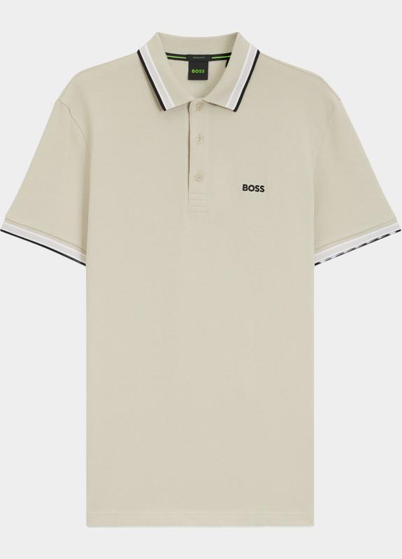 BOSS Green Polo korte mouw Beige Paddy 10241663 01 50469055/276