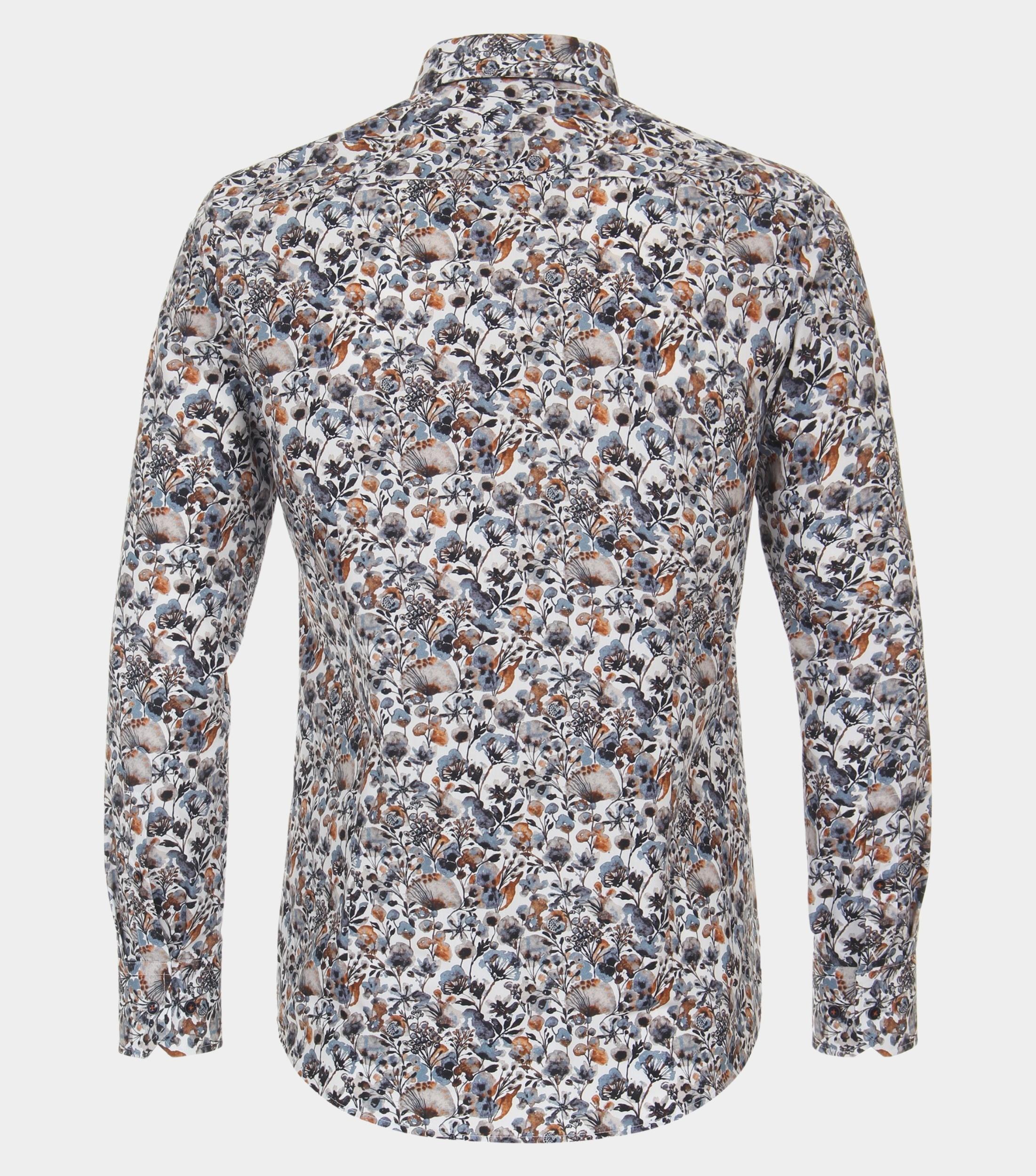 Venti Business hemd lange mouw Oranje Kent Modern Fit 134121600/450