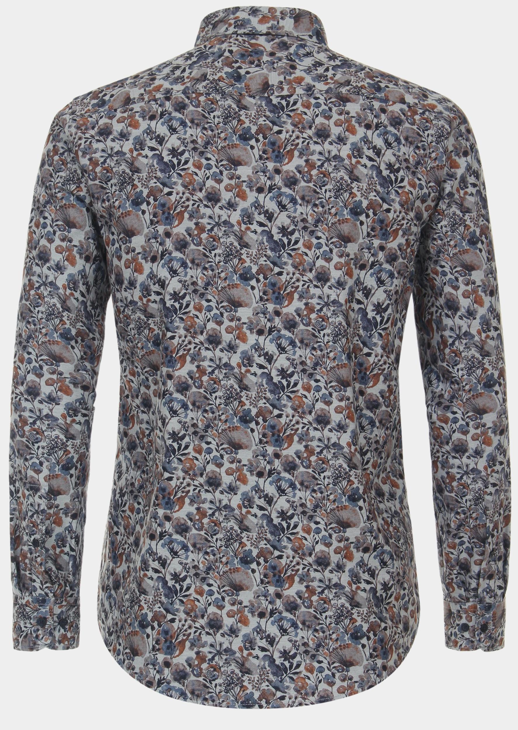 Casamoda Casual hemd lange mouw Blauw B.D. Casual Fit 434112800/450