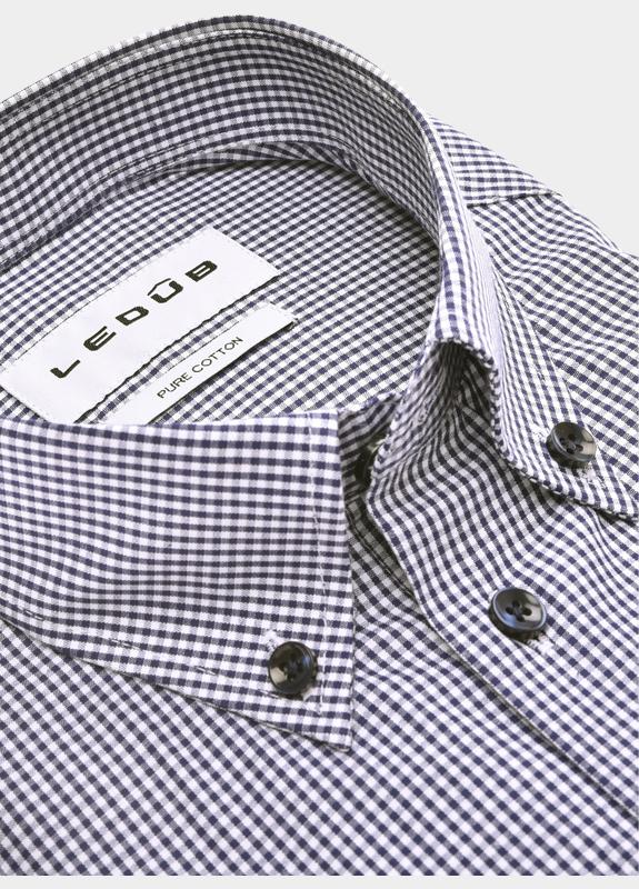 Ledub Business hemd lange mouw Blauw  0702106/190-000-000